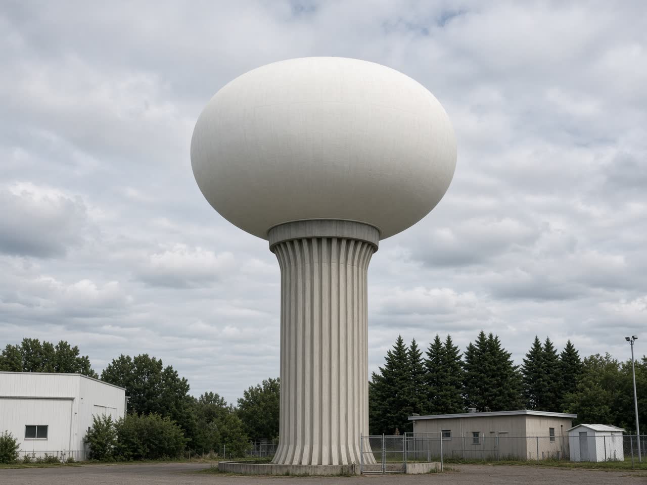Spheroid water tank